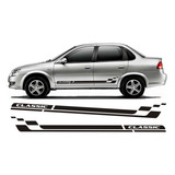 Faixa Lateral Corsa Classic Adesivo Colante Fita Tuning