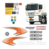 Faixa Lateral Mb 1938 S Laranja Adesivo Testeira Emblema