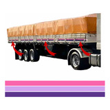 Faixa Lateral Rosa Carroceria Carreta 113 Vinil Jogo 27 Un