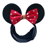Faixa Para Bebê Da Minnie Vermelha Orelhas Minnie Faixinha