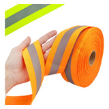 Faixa Refletiva Fluorescente Para Uniforme 100 Metros