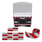 Faixa Refletiva Kit 20 Lateral Parachoque Caminhão Carreta