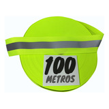 Faixa Refletiva Uniforme Gorgurão Verde Fluorescente 100m