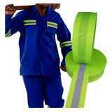 Faixa Refletiva Uniforme Gorgurão Verde Fluorescente   200m