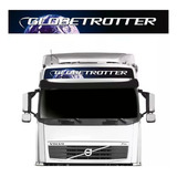 Faixa Testeira Adesivo Quebra sol Globetrotter Volvo Azul
