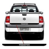 Faixa Traseira Saveiro Trooper 2010 2014 Adesivo Preto
