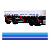 Faixas Azul Carroceria Carreta Modelo 113 Vinil Jogo 6 Un