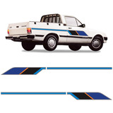 Faixas Chevy 500 1991 Adesivo Azul