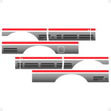 Faixas F 1000 1993 Ss Adesivo Prata Lateral Cabine Simples