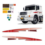 Faixas Mercedes Benz Mb Ls 1634 1999 2004 Adesivo Vermelho