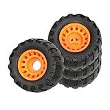 FAKEME 4 Peças Rodas De Skate PU 75A 76 X 45 Mm Acessórios De Rodas Longboard Preto