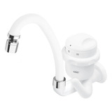 Fame Bica Alta Torneira Elétrica De Parede 3 Temperaturas 4800w 127v Cor Branco