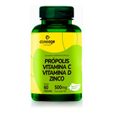 família shake -familia shake Propolis Vitamina C Vitamina D E Zinco 60 Capsulas Clinoage Sabor Sem Sabor