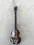 FAN MERCH Beatles Ornamento Hofner Violino Baixo Mini Réplica De Guitarra Fab Four 15 Cm Ornamento De Natal