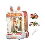 Fancyes Mini Máquina De Garra Máquina De Pegar Doces Presente Com Música E Luz Máquina De Venda Automática Jogo De Fliperama Para Crianças Meninos E Coelhinho