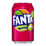 Fanta Strawberry Kiwi 330ml Refrescância Frutada E Exótico