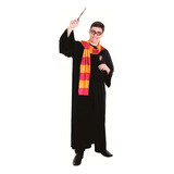 Fantasia Adulto Harry Potter Robe óculos abotoadura cachecol