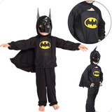 Fantasia Batman Infantil Conjunto Menino Máscara Carnaval