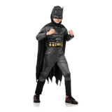 Fantasia Batman Infantil Longa Luxo Musculo
