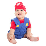 Fantasia Bebê Enxoval Super Mário Nintendo