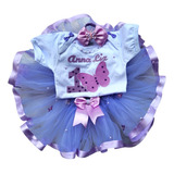 Fantasia Bosque Encantado Lilas Saia De Tule Lilas Borboleta