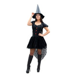 Fantasia Halloween Dia Das Bruxas, Vestido de Festa Feminino Grafitum  Nunca Usado 90297777