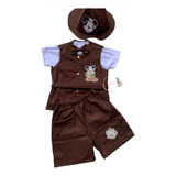 Fantasia Caçador Mickey Safari Kit Completo