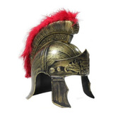 Fantasia Capacete Soldado Romano Gladiador C/ Pluma
