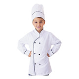 Fantasia Cozinheiro Com Touca Infantil S juros