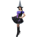 Fantasia Halloween Dia Das Bruxas, Vestido de Festa Feminino Grafitum  Nunca Usado 90297777