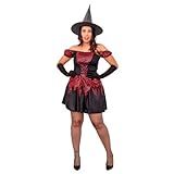 Fantasia De Bruxa Halloween Vestido Bruxa Malvada Adulto Feiticeira Brilho EG 