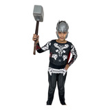 Fantasia Do Thor Com Mascara E Martelo Roupa Infantil