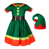 Fantasia Duende Infantil Cosplay Elfo De Natal A P Entrega