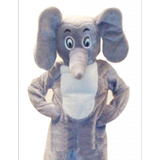 Fantasia Elefante De Pelúcia Mascote Cabeção