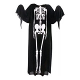 Fantasia Esqueleto Infantil Adulto Caveira Halloween Panico