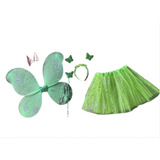 Fantasia Fada Verde Adulto Saia Led Festa Fantasia