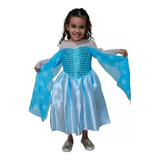 Fantasia Frozen Elsa Vestido Princesa Infantil