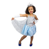 Fantasia Frozen Infantil Vestido Princesa Elsa