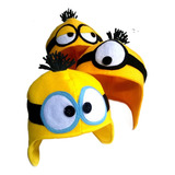 Fantasia Gorro Touca Chapéu Minions Tamanhos P M G Gg