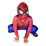 Fantasia Infantil Homem Aranha Longa Spiderman C Mascara