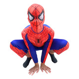 Fantasia Infantil Homem Aranha Longa Spiderman C Mascara