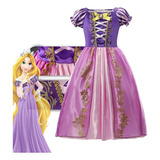 Fantasia Infantil Luxo Princesa Rapunzel Festa