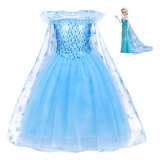 Fantasia Infantil Luxo Vestido Elsa Frozen