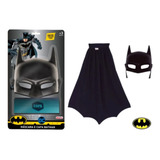 Fantasia Infantil Mascara E Capa Do Batman Aventura Dc Comic