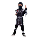 Fantasia Infantil Menino Ninja Samurai Longa