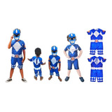 Fantasia Infantil Ranger Power Azul
