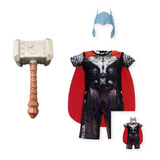 Fantasia Infantil Roupa Thor 2 Mascaras