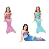 Fantasia Infantil Sereia Original Pronta Entrega Com Tiara