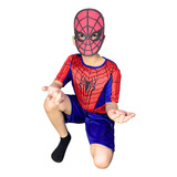 Fantasia Infantil Vingadores Heróis Curta Short Homem Aranha