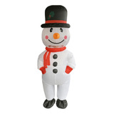 Fantasia Inflável De Boneco De Neve De Natal Para Adulto